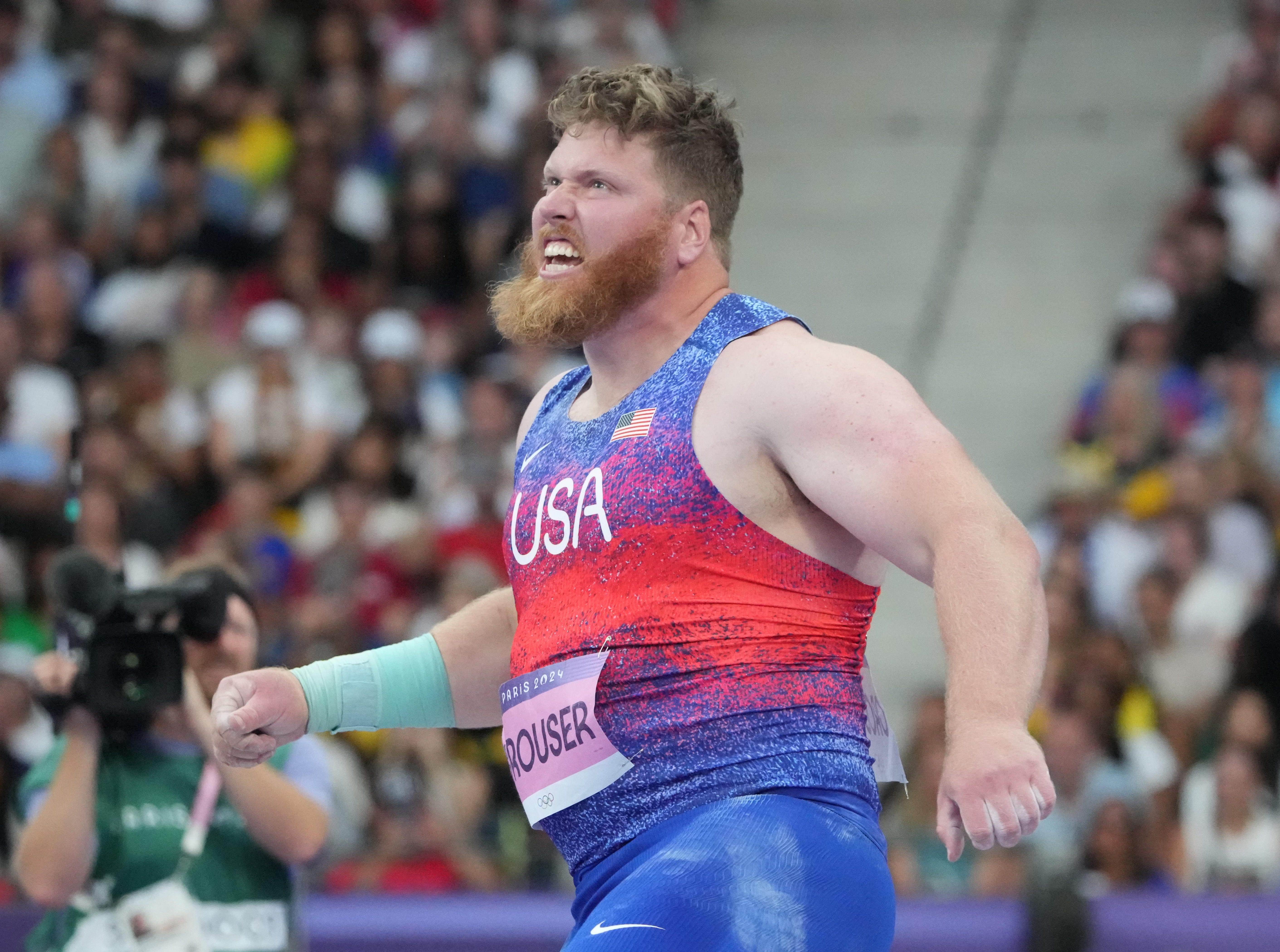 Oregon native Ryan Crouser becomes first to win 3 gold medals in men's shot put