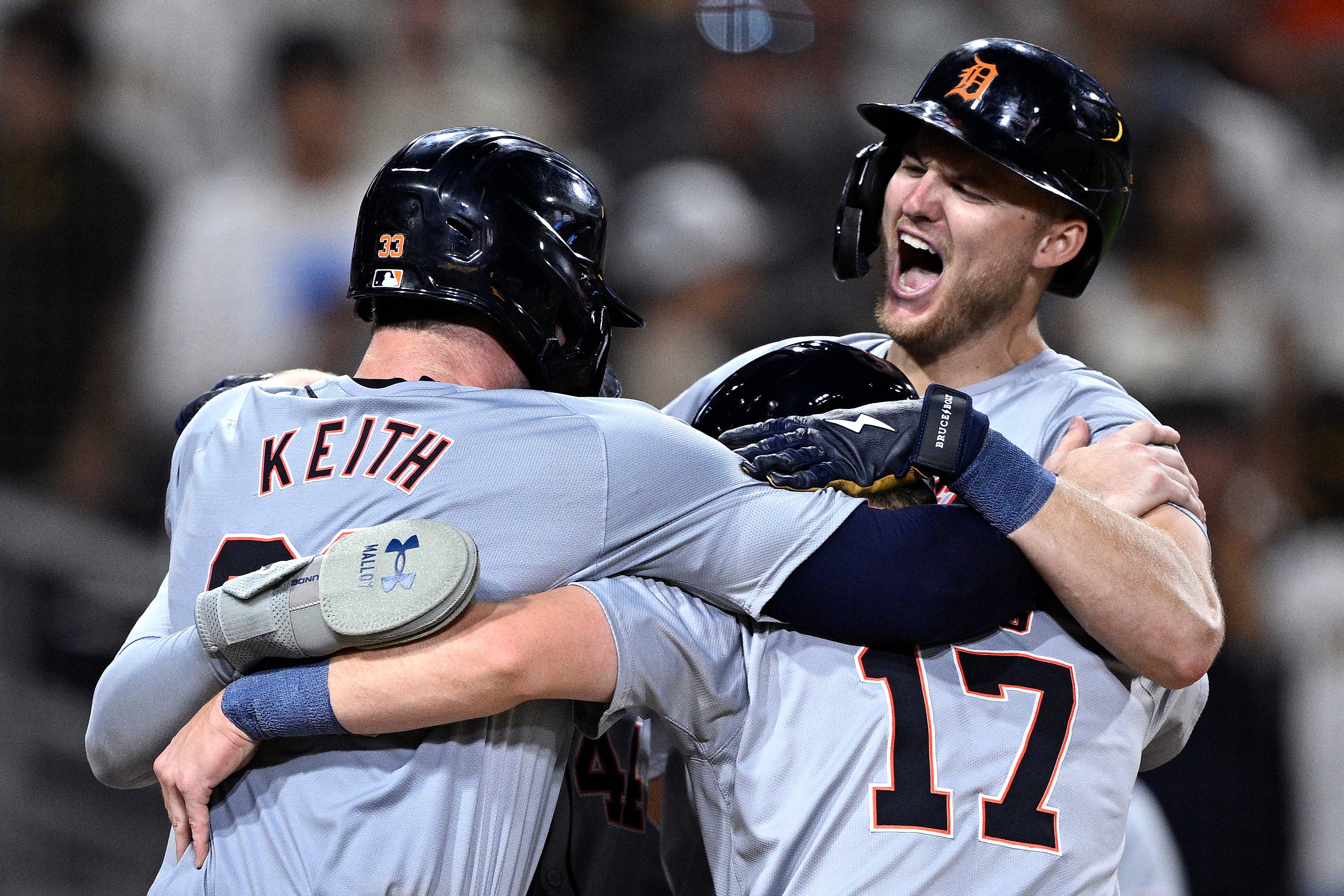 Parker Meadows saves Detroit Tigers with clutch grand slam in 4-3 win over San Diego Padres