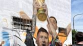 Argentina campeón mundial: Lionel Messi tiene su primer mural con la copa del mundo y está en Palermo