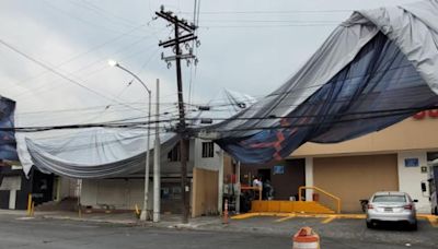 Lluvias, viento y granizo dejan afectaciones en Nuevo León