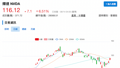 本益比回歸合理 財報公布前股民狂抄底！ 輝達4天反彈17%