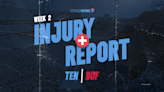 Tennessee Titans vs. Buffalo Bills final injury report for Week 2