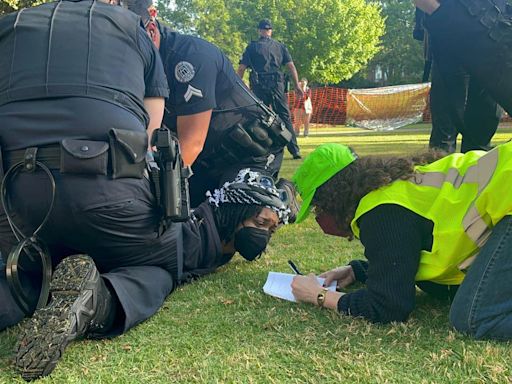 UGA says 16 arrested at Monday's protest; group knew the rules, school says