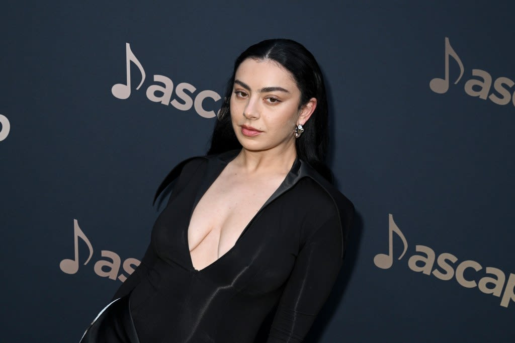 Charli XCX Dons Plunging Mugler Bodysuit and Velvet Wrap Skirt for ASCAP Pop Music Awards 2024