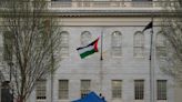 Encampment Protesters Briefly Raise 3 Palestinian Flags Over Harvard Yard | News | The Harvard Crimson