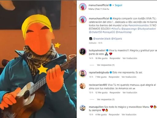 Manu Chao presentó una nueva canción, “Viva tu” dedicada a sus vecinos