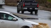 A California woman who didn't know how to swim stood on top of her submerged car for an hour before being rescued during flood