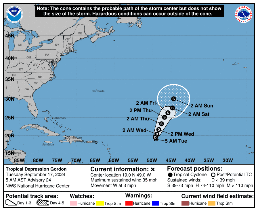 Storm tracker: Storm dumps heavy rain in NC, Gordon could re-intensify into tropical storm