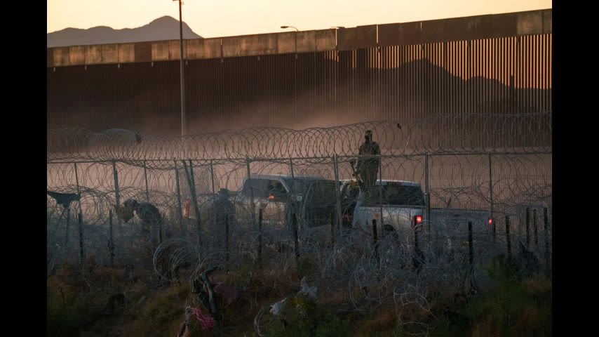 Texas National Guard is shooting pepper balls to deter migrants at the border