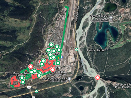 Beyond Local: Map project compiles, geolocates Jasper wildfire footage