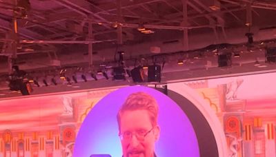 Edward Snowden addresses crowd at Bitcoin2024 conference in Nashville