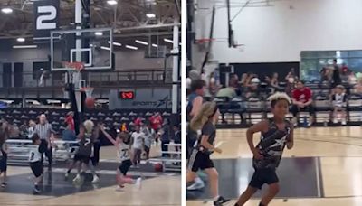 Kim Kardashian's Son, Saint West, Dominates Youth Basketball Game