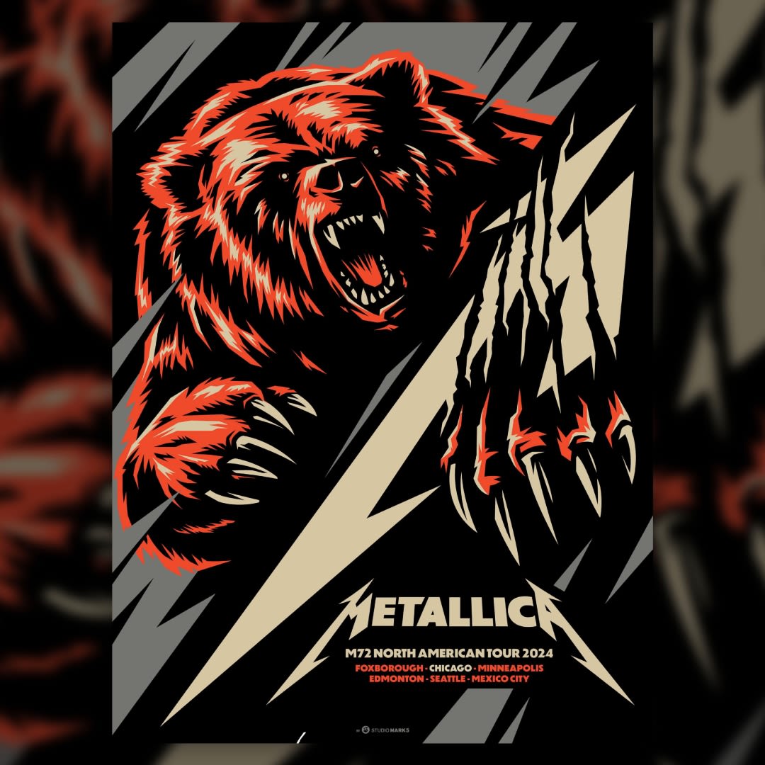 Metallica unveils pop-up shop poster for Chicago ahead of Soldier Field shows