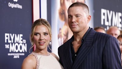 Scarlett Johansson, Channing Tatum step out at 'Fly Me to the Moon' premiere