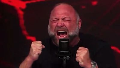 Alex Jones Lets Out War Cry & Sobs on Show, Claims 'Infowars' Will Be Shut Down