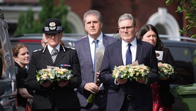 Keir Starmer lays flowers at scene of Southport stabbing