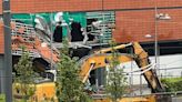 Dramatic images show Edinburgh's Ocean Terminal Debenhams being demolished