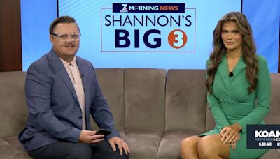 A UFO Sighting traveling to Roswell tops Shannon’s Big 3 this week