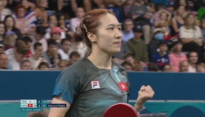 巴黎奧運乒乓球代表朱成竹 打入女單32強