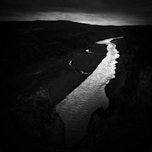 River in the dark in Iceland Photograph by Matthias Hauser