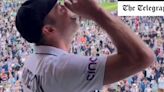 Watch: James Anderson downs pint on Lord’s balcony in England farewell