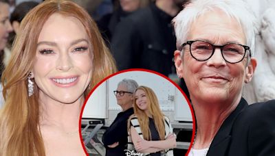 Jamie Lee Curtis and Lindsay Lohan Reunite on 'Freaky Friday 2' Set