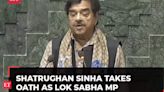 TMC Leader Shatrughan Prasad Sinha takes oath as Member of Parliament in Lok Sabha