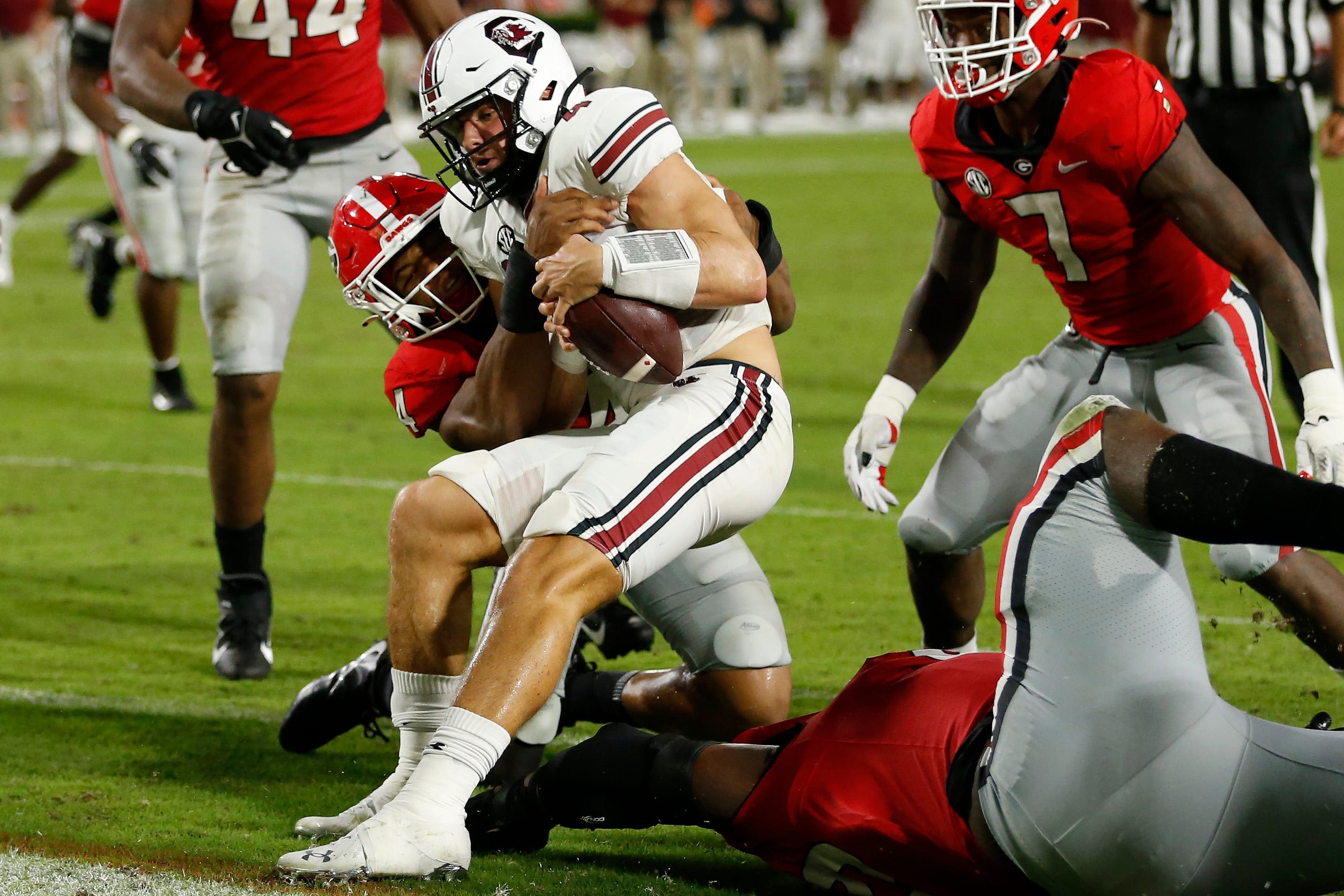 Georgia football vs. South Carolina hits pause in SEC. 'Going to be weird not playing'
