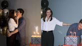 Jogos de tabuleiro, bolo personalizado... Camila Queiroz posta os registros da festa de aniversário de 38 anos do marido, Klebber Toledo