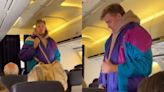 Video: Flight Passenger 'Removes' His Clothes One After Another, Drops Them In Overhead Bin