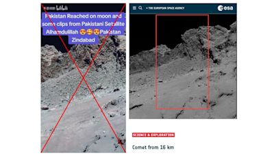 Old US and European space agency photos falsely linked to China's Chang'e-6 Moon mission