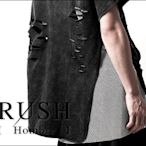 RUSH Hombre (韓國空運) 正韓貨 中性設計師款視覺透視系細格網長版背心  (原價650)