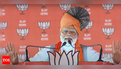 Congress wants Article 370 but ignores PoK, says PM Modi at Palwal rally in Haryana | India News - Times of India