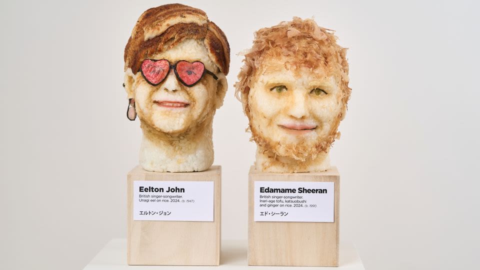 This woman sculpts celebrity busts – from sushi