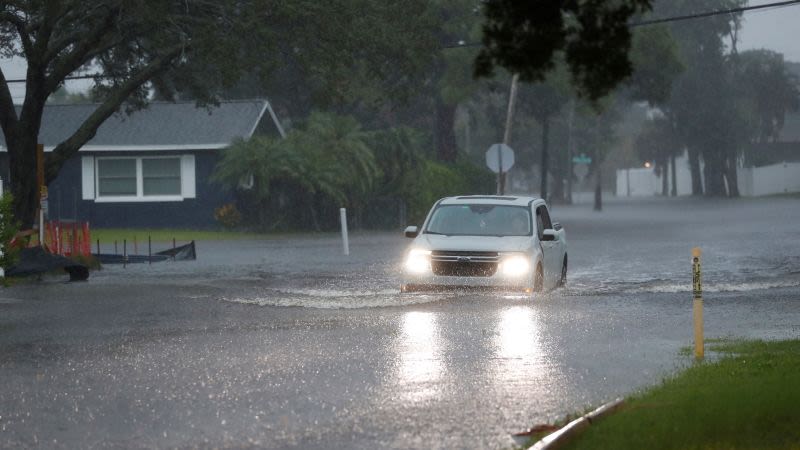 Tropical Storm Debby expected to rapidly strengthen to a Category 1 hurricane and could bring historic rainfall to Southeast