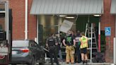 Two cars collide with Salisbury Cricket store after parking lot crash: PHOTOS
