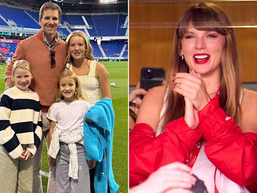Eli Manning Says Daughters Were 'Glued to the TV' Watching Taylor Swift at Travis Kelce's Game (Exclusive)
