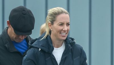 Dressage rider Charlotte Dujardin smiles as she is seen for first time