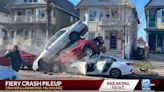 Milwaukee Crash Leaves Three Cars Stacked Up Like Cordwood