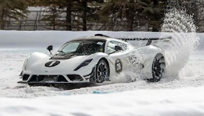 Hennessey Venom F5 Revolution Shows Off at Aspen's F.A.T. Ice Race