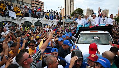El gobernador de Zulia sí estuvo en la caravana del presidenciable venezolano González en Maracaibo