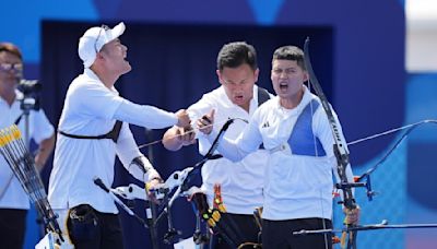 巴黎奧運／中華隊「男子射箭F3」首戰手感發燙 擊敗英國隊晉級8強