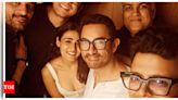 ...with his son Junaid Khan, Jaideep Ahlawat, Shalini Pandey, and others in an unseen picture from the 'Maharaj' success bash | Hindi Movie News - Times of India