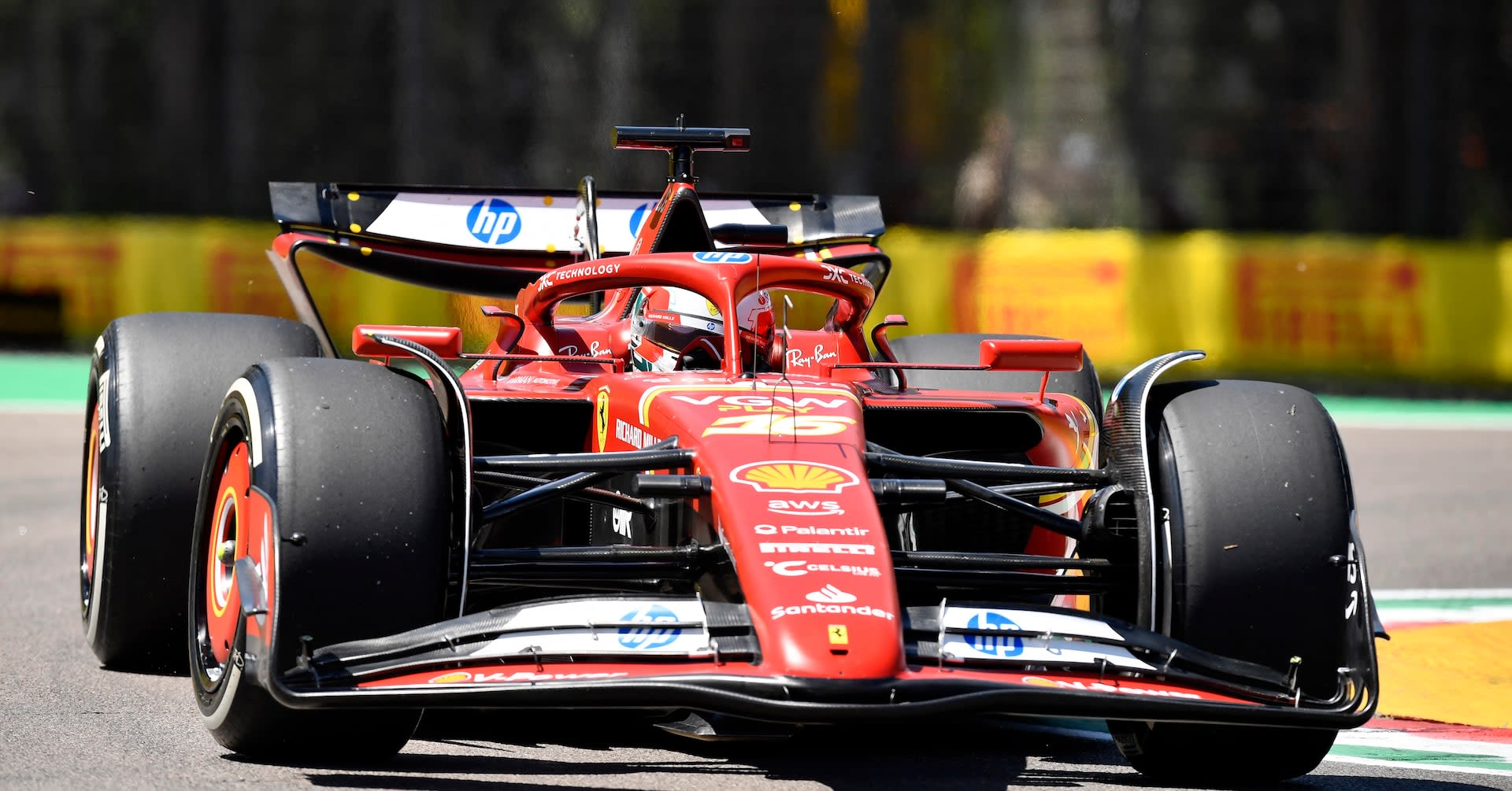 Ferrari's Leclerc fastest in first practice at Imola