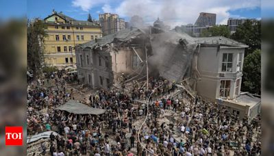 Kyiv mourns as rescuers make last-ditch efforts at children's hospital hit by Russian missile - Times of India