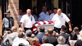 Firefighter killed at Trump rally honoured with bagpipes, gun salute and a bugle sounding taps