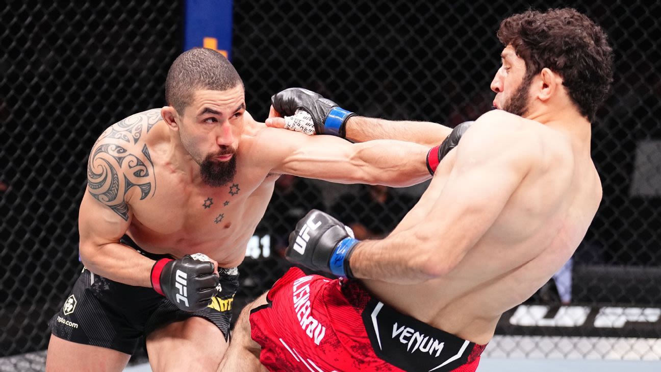 UFC Fight Night results: Whittaker KO's Aliskerov to remain in title hunt