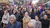Thousands of Serbs protest in Kosovo over currency ban