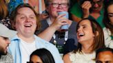 Lewis Capaldi and Emma Watson spotted laughing together at Wimbledon