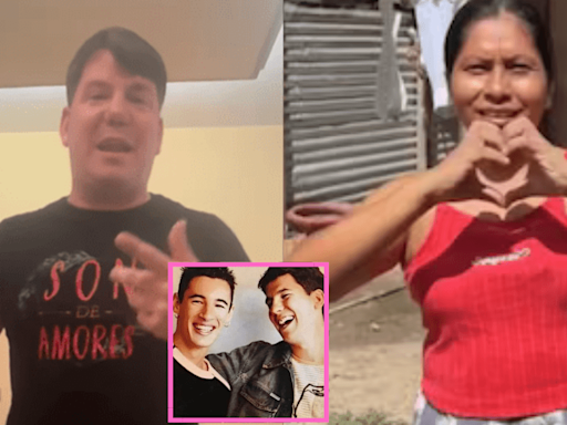 Cantante de 'Andy & Lucas' bailan el trend de tiktoker peruana 'Son de amores' y este es su PECULIAR mensaje